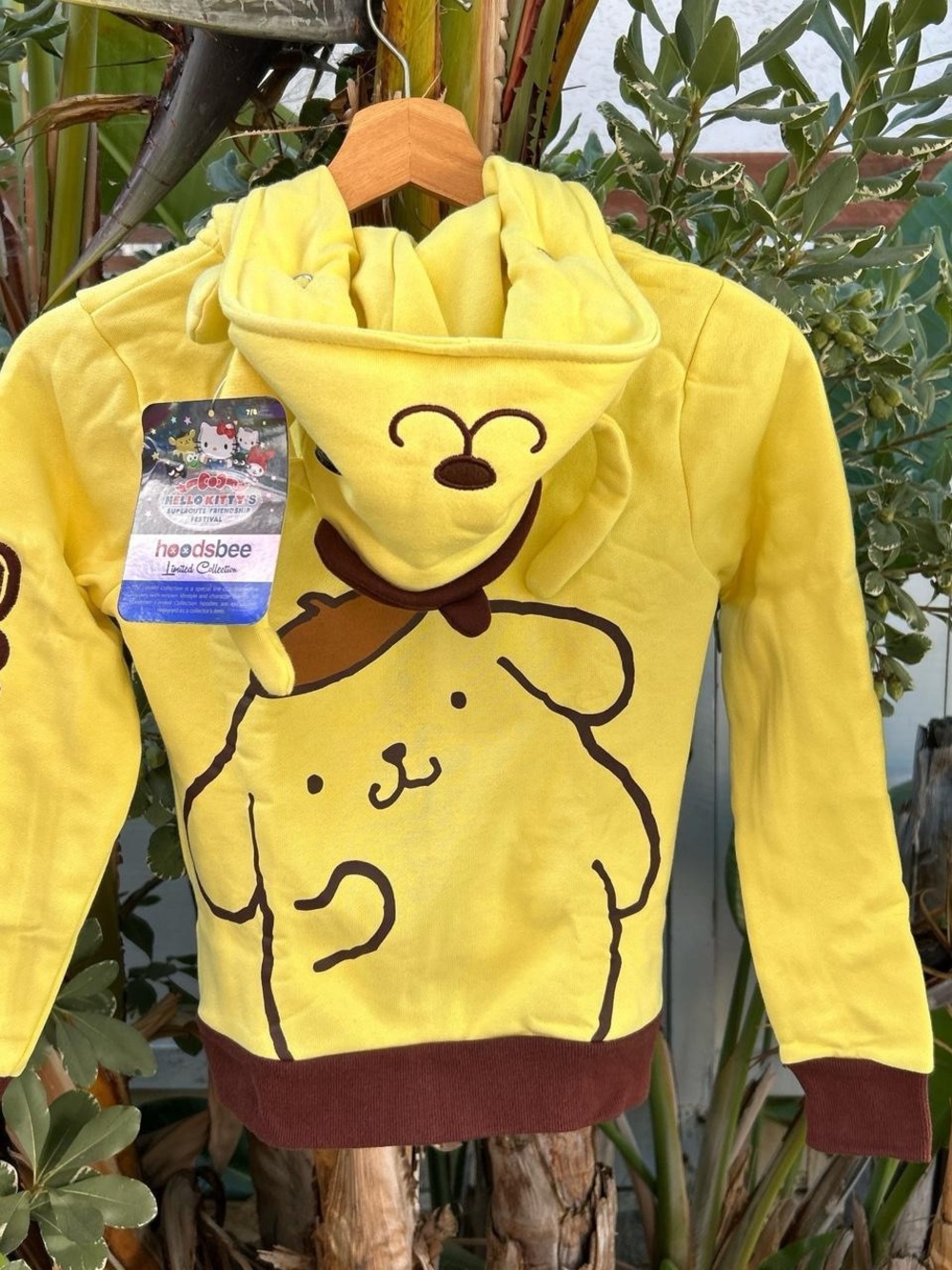 2015 Sanrio Pompompurin Hoodsbee NWT Kids Hoodie Size 7/8